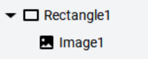 FT Optix property panel with Height Mode and Width Mode set to Auto, showing an image widget nested inside a rectangle