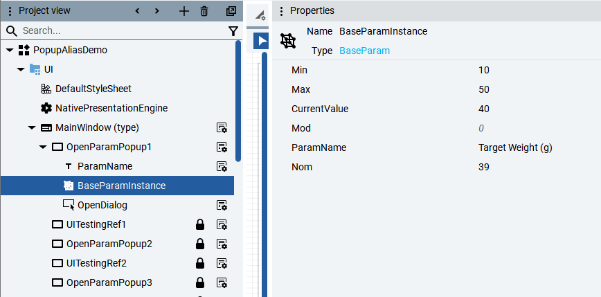 Template Optix Reusable Popup Templates in Optix with Alias Passing